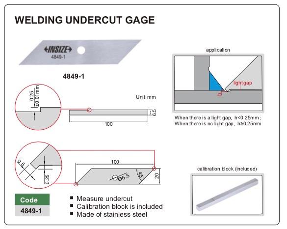 Παχύμετρo Ηλεκτροσυγκόλλησης Insize