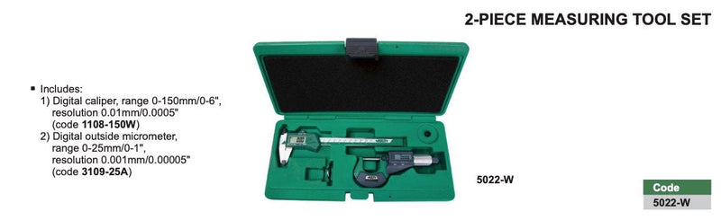 Σετ 2 Οργάνων Μέτρησης Insize