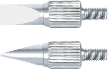 Μαχαιρωτές μύτες Insize 6282-1001 για ρολόι γράφτη, σετ 2 τεμ. με σπείρωμα και ραβδωτό σώμα