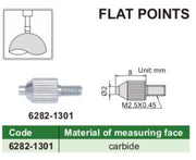 Επίπεδες Μύτες Καρβιδιου για Ρολόι Γράφτη Insize