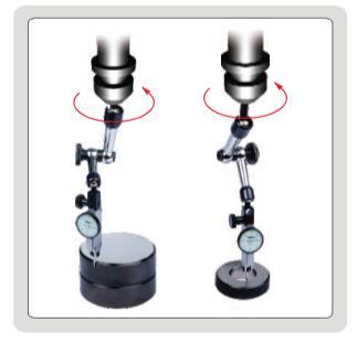 Βάση Συγκράτησης Ρολογιού σε Φρέζα για Κεντράρισμα Κυλίνδρων & Οπών Insize