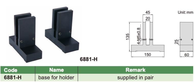 Gage Block Accessories - Base Insize