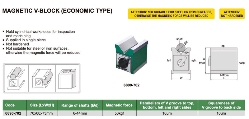 VBlock Mαγνητικό Ø44 mm Insize