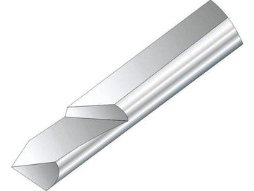 Ατσαλάκι στρογγυλό HSS για flying cutter Soba 132682, ασημί κυλινδρικό με ακονισμένη μύτη κοπής