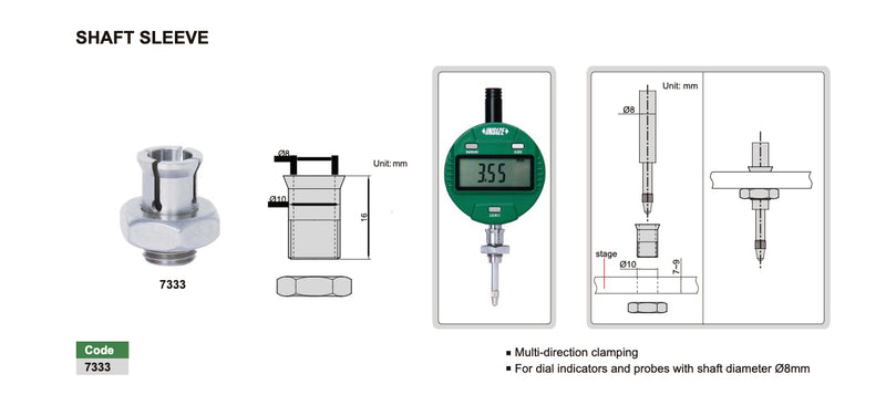 Αντάπτορας για ρολόι γράφτη Insize