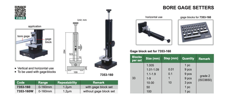 Βαση Καλιμπραρίσματος Κυλινδρομέτρου Insize