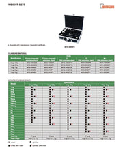 Πρότυπα Βάρη ΣΕΤ F1 Insize