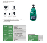 Ψηφιακό Στροφόμετρο - Ταχόμετρο - Επαφής οικονομικό Insize