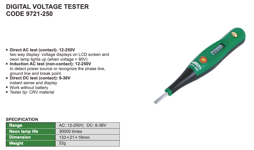 9721-250 - Voltage Tester