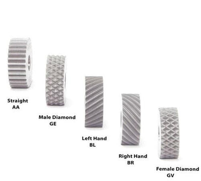 Ροδέλες καννελάζ Soba AA20 20x8x6 mm, σετ με διαφορετικά μοτίβα (ίσια, διαμαντέ, αριστερό/δεξί)