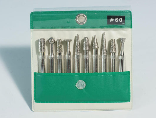 ΣΕΤ 10 τμχ διαμαντόλιμες για περιστροφικές αερόλιμες Besdia