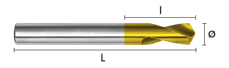 CD-CNC-TIN-120 - Κεντραδόρος CNC 120° TIN