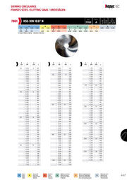 Δίσκοι Κοπής με ψιλο δοντι 20-80 mm DIN 1837 Hepyc