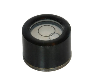 Αλφάδι στρογγυλό Richter CVR-49 Ø24 mm, μαύρο κυλινδρικό με φυσαλίδα και κυκλικές ενδείξεις στο πάνω μέρος