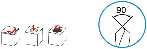 Κονδυλι 45° Chamfer Καρβιδίου Επικαλυμμένο 2φτερο Echain