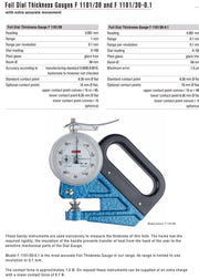 Παχύμετρο σακούλας - λεπτών εύκαμπτων υλικών Kafer