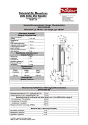 Μετρητικό Ρολόι Γράφτη Ø100 mm Kafer