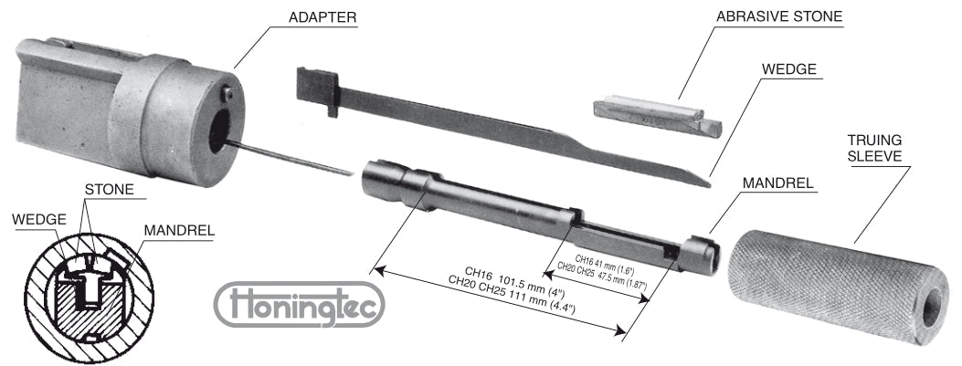 HBL - Mandrel Honing Ø3-18 mm μακρυες τρυπες