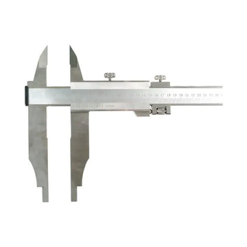 Hogetex 6M05.6.04 vernier caliper with long jaws and reversed upper jaws, metal with measuring scale