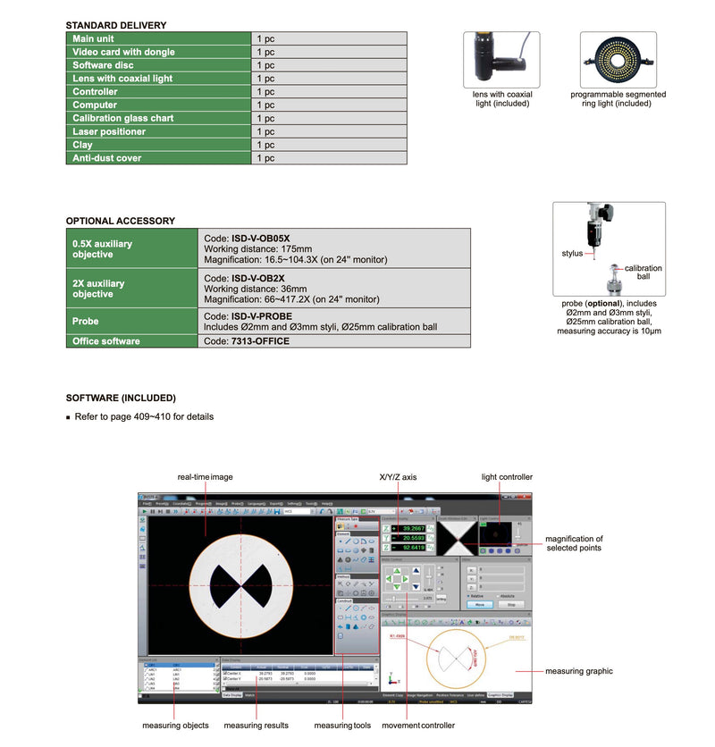 Σύστημα μέτρησης υψηλής ευκρίνειας Insize