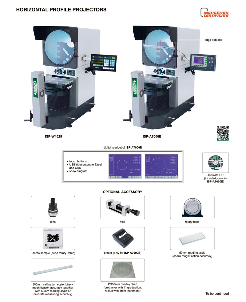 Profile Projector Insize