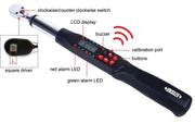 Ψηφιακό ροπόκλειδο Bluetooth Insize IST-12W30A με οθόνη LCD, κουμπιά, LED ένδειξης και τετράγωνο καρέ καστάνιας