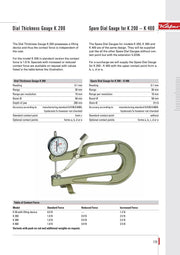 Παχύμετρο μέτρησης δέρματος κτλ (μαλακά υλικά) Kafer