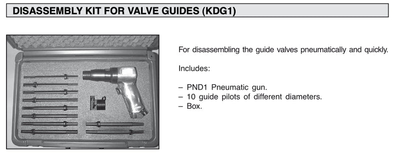 VALVE GUIDE DISMANTLING KIT Honingtec