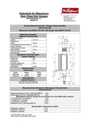 Μετρητικό Ρολόι Γράφτη - Μικρό  Ø40mm - με μεγάλο δεύτερο δείκτη Kafer