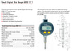 KMD 12 T - Μετρητικό Ρολόι Γράφτη Ψηφιακό - Μικρό  - 0.01mm