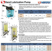Αντλία Λαδιού Χειροκίνητη Vertex
