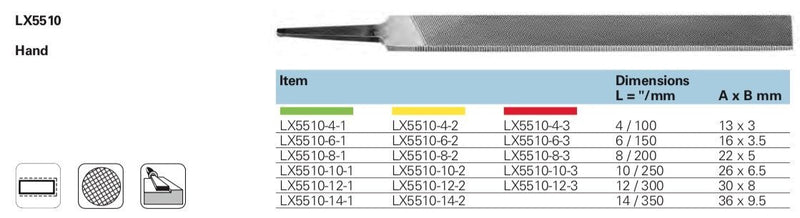 Λίμα μηχανουργική - Πλατιά Vallorbe