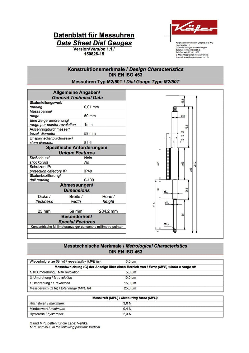 Μετρητικό Ρολόι Γράφτη Kafer