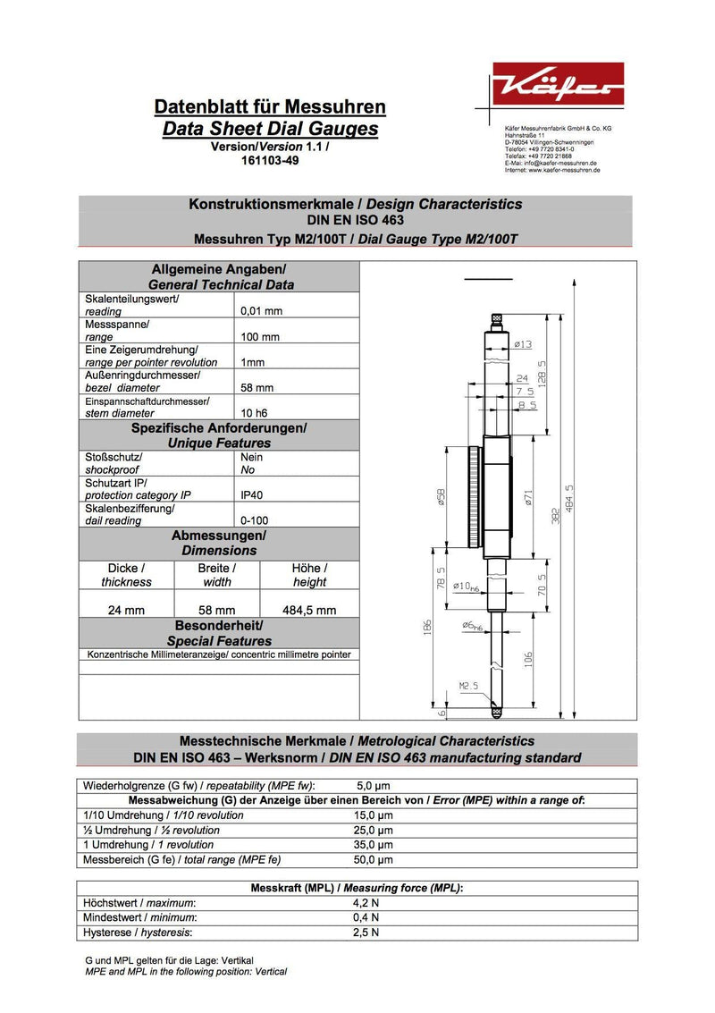 Μετρητικό Ρολόι Γράφτη Kafer