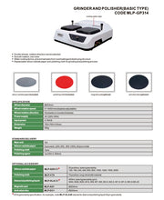 Μηχανή Λέιανσης Μεταλλογραφίας GRINDER POLISHER (Basic Type) Insize