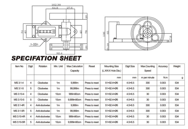 Μέτρητης μήκους Counter