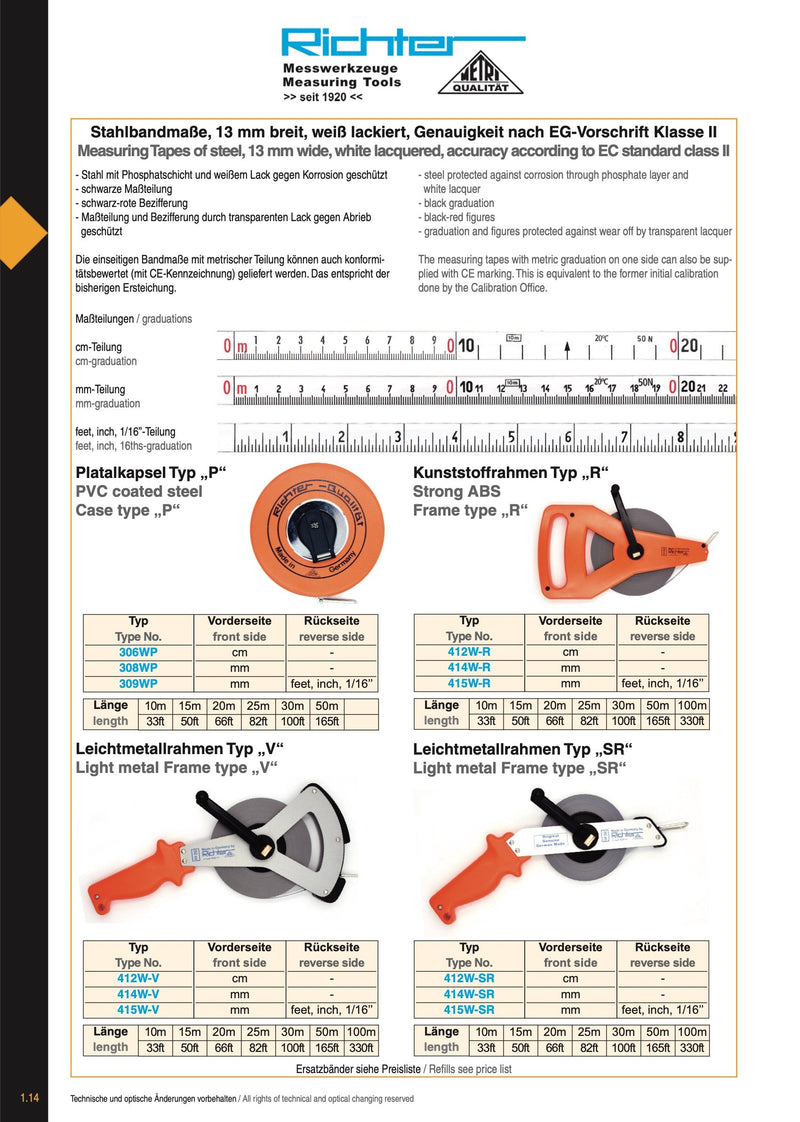 Μετροταινία STEEL -  class II Richter