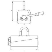 Μαγνήτης Aνύψωσης Χαλύβων, Μετάλλων, Υψηλών Θερμοκρασιών Walmag