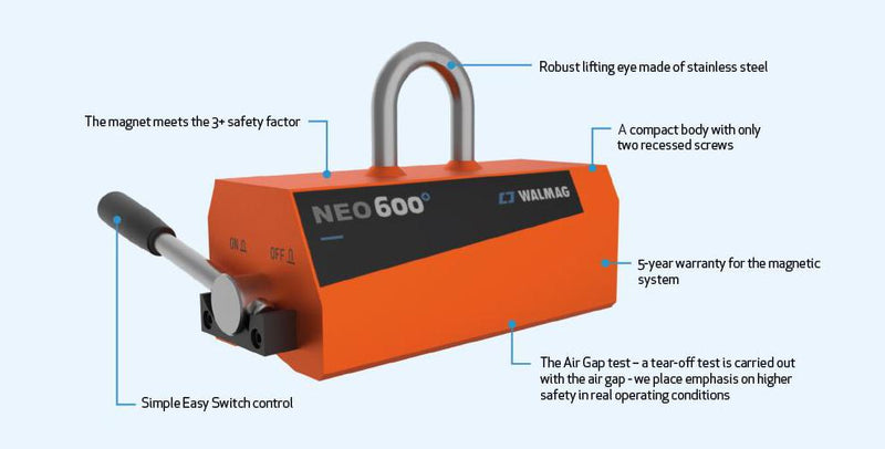 Μαγνήτης Aνύψωσης Χαλύβων, Μετάλλων Walmag