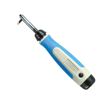 Λαβή απογρεζωτή Noga Corner Cleaner NG3230, μπλε-λευκή εργονομική λαβή με μεταλλική κεφαλή λεπίδας