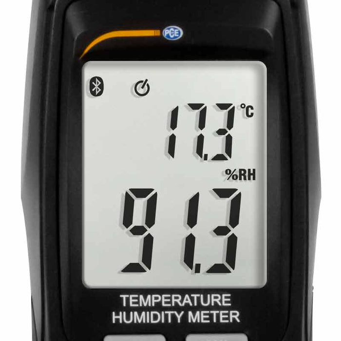 PCE-555BT - Υγρασιόμετρο & Θερμόμετρο Χώρου - Σημείο Δρόσου - Υγρού Βολβού - Bluetooth Android IOS