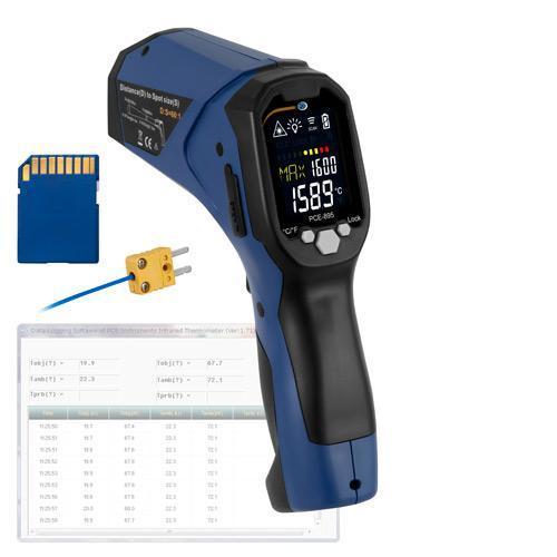 PCE-895 - Θερμόμετρο Υπερύθρων Laser έως 1600°C - Θερμοστοιχείο Κ
