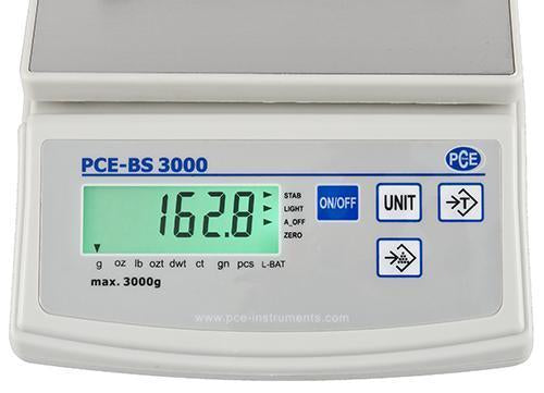 PCE-BS 3000 - Zυγός Ακριβείας 3 kg με ανάγνωση 0.1 gr