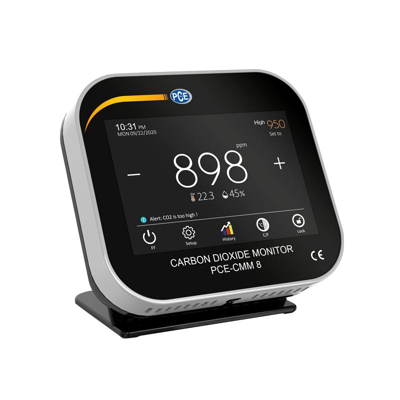 Ανιχνευτής CO2 - Υγρασιόμετρο - Θερμόμετρο - Τοίχου Pce