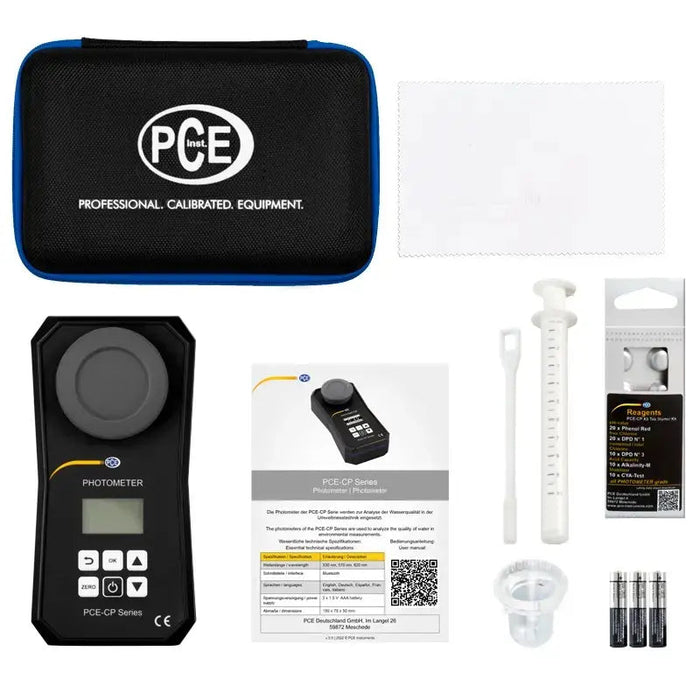 PCE-CP 10 - Μετρητής Ποιότητας Νερού, Αλκαλικότητας, pH, Χλωρίου, Κυανουρικού Οξέως