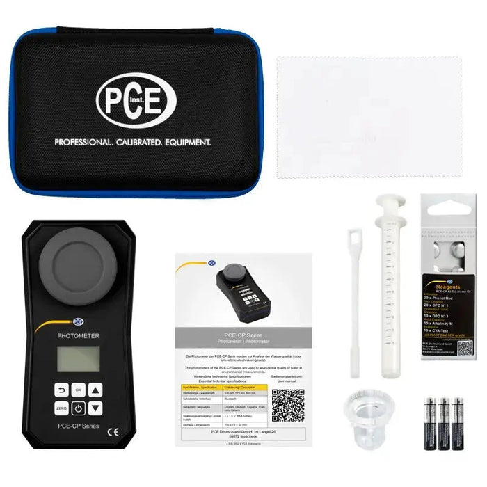 PCE-CP 20 - Μετρητής Ποιότητας Νερού, Αλκαλικότητας, Χλωρίου, Κυανουρικού Οξεός, pH, Ολική Σκληρότητα, Σκληρότητα Ασβεστίου