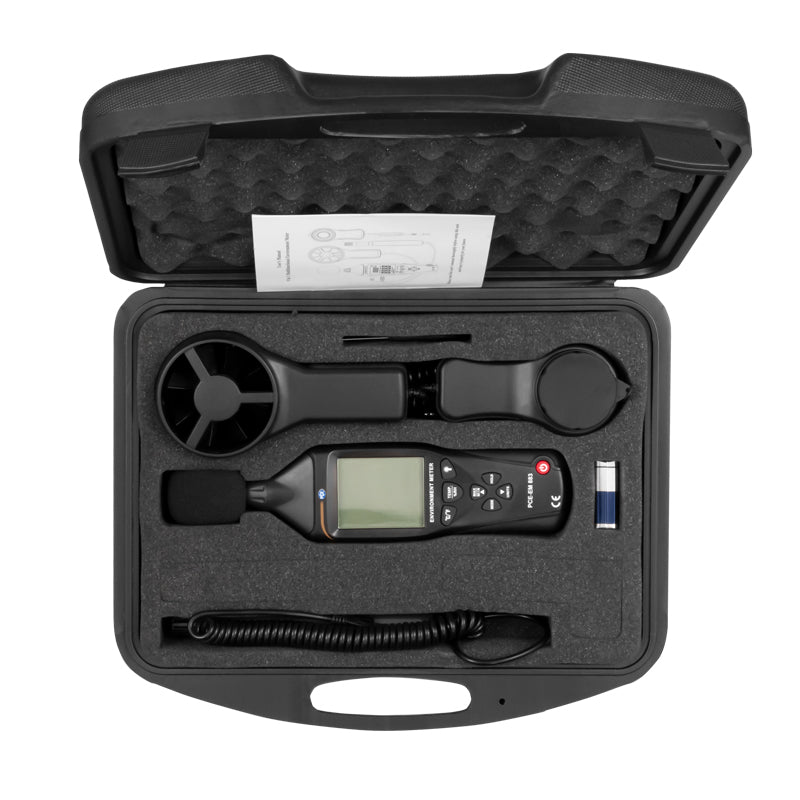 Ανεμόμετρο- Υγρασιόμετρο - Θερμόμετρο - Ηχόμετρο - Φωτόμετρο Pce