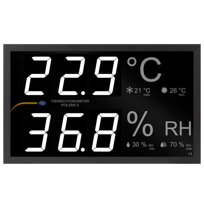 PCE-EMD 5 - Υγρασιόμετρο Θερμόμετρο δυνατότητα σύνδεσης με εώς και 4 αισθητήρες(περιλαμβάνει 1 αισθητήρα)