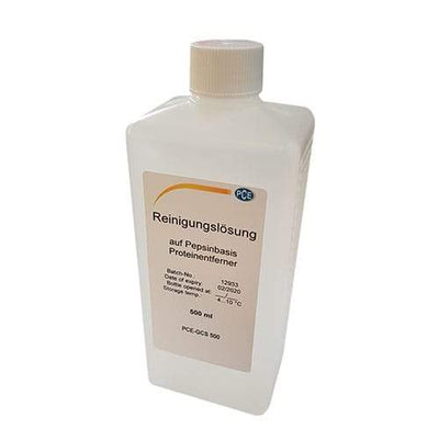 Διάλυμα καθαρισμού ηλεκτροδίων PCE Instruments PCE-GCS-500 500ml σε λευκό πλαστικό μπουκάλι με καπάκι