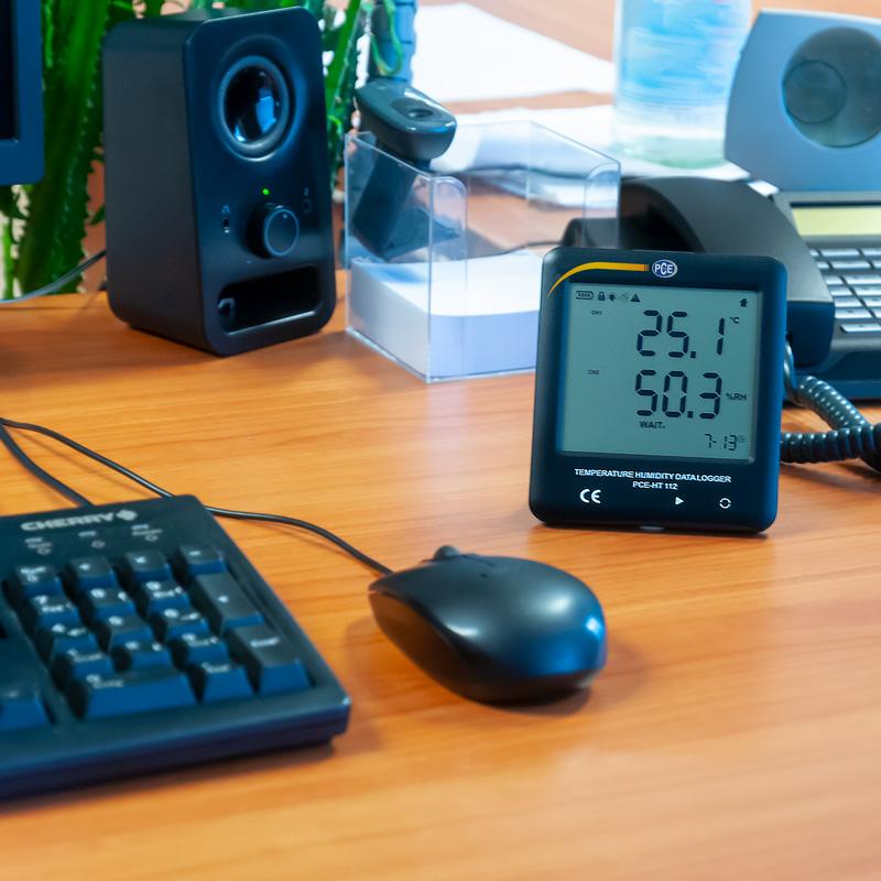 Υγρασιόμετρο - Θερμόμετρο Χώρου με δυνατότητα επιτοίχιας τοποθέτησης - datalogger Pce